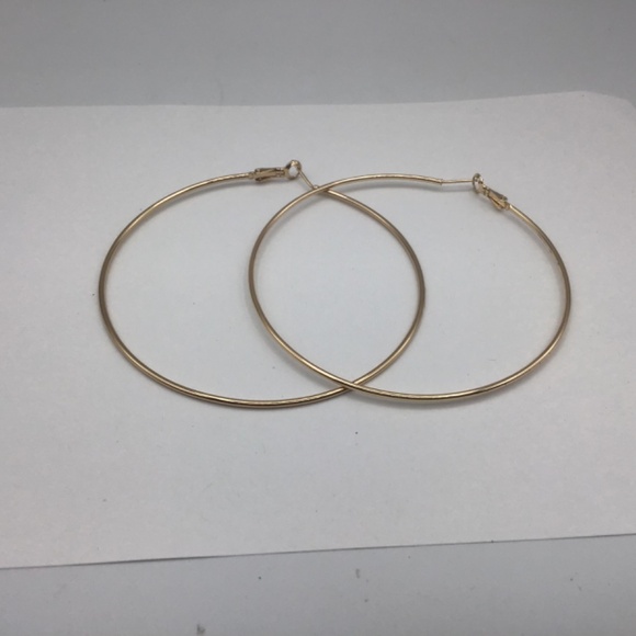 EXTRA LARGE CLASSIC HOOPS 3 INCHES DIAMETER. - Picture 2 of 4